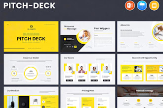 design company presentation webinar powerpoint brochure investor pitch deck ppt