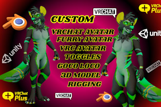 create furry vrchat avatar vtuber model avatar commission vr chat avatar model