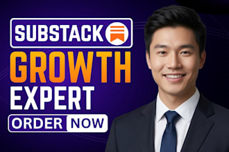 launch, design and manage your substack post substack newsletter podcast design