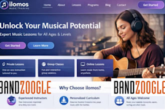 design bandzoogle music album epk store website for artist, singer and producers