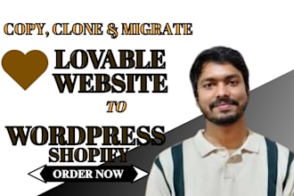 copy clone migrate lovable website to wordpress, lovable to replit, lovable dev