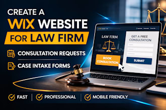 create wix website for law firm consultation requests and case intake