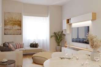 create a 3d interior scene