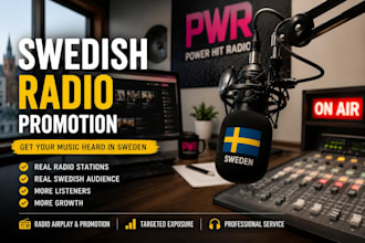 promote and airplay your song on swedish radio