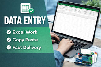 do data entry, copy paste, typing