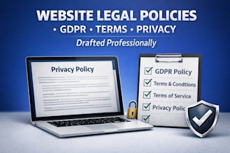 draft gdpr policy, terms and conditions, terms of service, web privacy policy