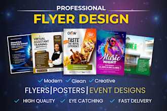 design professional flyer, poster or event banner