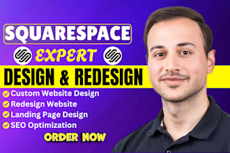 develop squarespace website, design or redesign squarespace website development