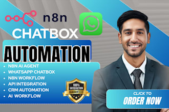 n8n automation, n8n ai agent, n8n workflow, n8n whatsapp chatbot API integration