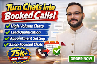 provide live chat, appointment setting and CRM management