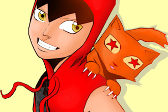 draw your ocs , fanart in anime style