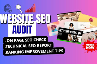 do a professional website SEO audit and on page  optimization