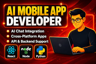 develop ai mobile app, ai integration ios app, ai chatbot,mobile app development