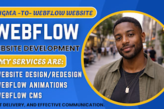 convert figma to webflow with gsap animations and SEO