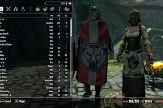 make skyrim mod, fallout 4 mods, armors, clothing with weapon assets