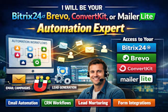 be your bitrix24, brevo, convertkit, mailerlite automation expert