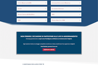 design a professional wordpress landing page with UX UI