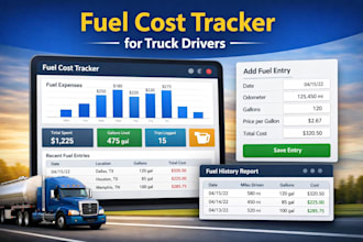 build a fuel cost tracking app for truck drivers and fleets