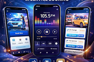 build a custom flutter app for car wash radio or service booking