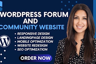 build a forum, community or membership website using wordpress or xenforo
