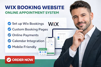 design wix booking website with appointment system for service business