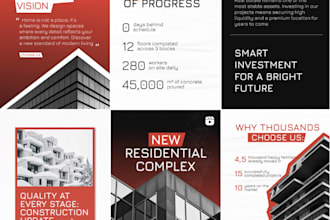create professional instagram and facebook post designs