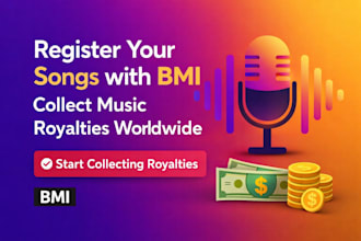 register your music publishing with bmi and collect royalties worldwide