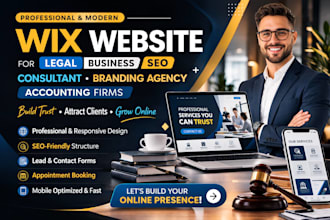 build legal business SEO consultant branding agency accounting firm wix website