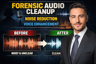 do forensic audio editing, noise reduction, voice enhancement and audio cleanup