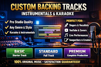 produce custom backing tracks and karaoke instrumentals