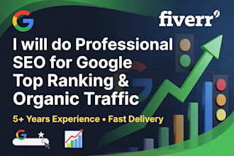 do professional SEO for google top ranking and traffic