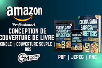 concevoir la couverture kindle et la couverture papier de votre livre de cuisine