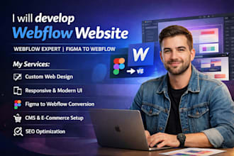 develop webflow webste webflow expert figma