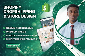 design shopify store, build shopify website and redesign shopify store
