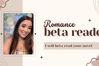 beta read your novel and provide comprehensive feedback