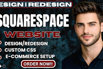 design a professional squarespace website with advanced SEO