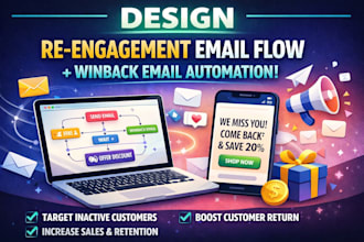 design engagement email flow winback email automation