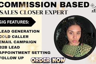 commission based salesperson salescloser online sales closer b2b sales agent sdr