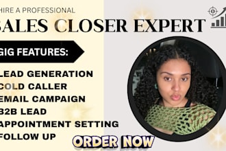 salesperson sales closer b2b cold caller appointment setter sales representative