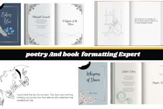 poetry book layout formatting, edit panegyric or poem