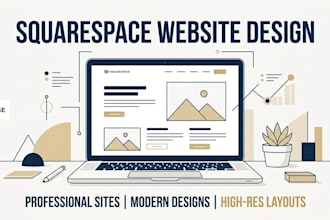 design or redesign a modern squarespace website