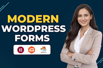 design wordpress form or contact form using elementor or gravity form