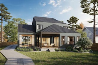 reframe residential house, 3d modeling, 3d exterior rendering, interior design