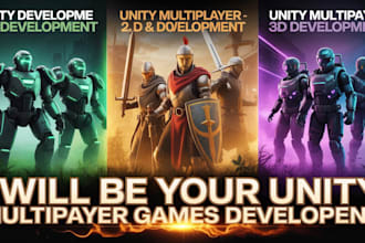 develop mobile game development in unity 3d as professional unity developer