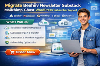 migrate beehiiv newsletter substack mailchimp ghost wordpress subscriber import
