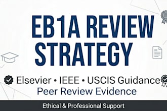 guide you in building eb1a peer review evidence for uscis approval
