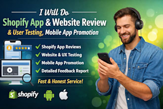 do shopify install app review website review user testing mobile app promotion