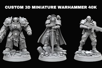 sculpt 3d miniature warhammer 3d figurine tabletop dnd 3d model for 3d printing