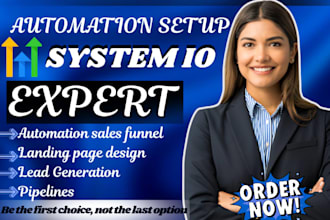 build and fix gohighlevel system io sales funnel website landing page pipelines