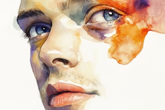 illustrate anything in watercolor style